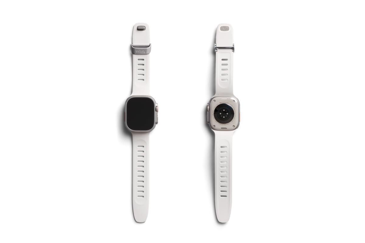Bellroy Venture Watch Strap Large - Compatible with Apple Watch 42-49mm - Premium Leather Replacement Band - Chalk Color - Perfect for Outdoor Adventures & Everyday Wear