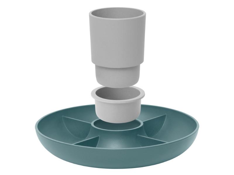 BergHOFF LEO 3-Piece Apero Set with Detachable Handles - 9.75 Inch Appetizer Plates for Entertaining, Dinner Parties & Home Decor