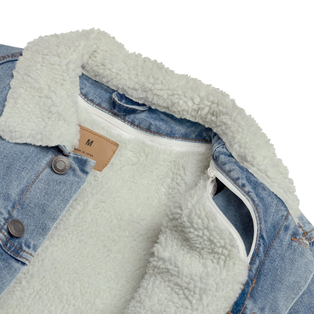 We Do Recover Denim Sherpa Jacket - Warm & Empowering Symbol of Hope & Resilience - Perfect for Winter Outfits & Recovery Support