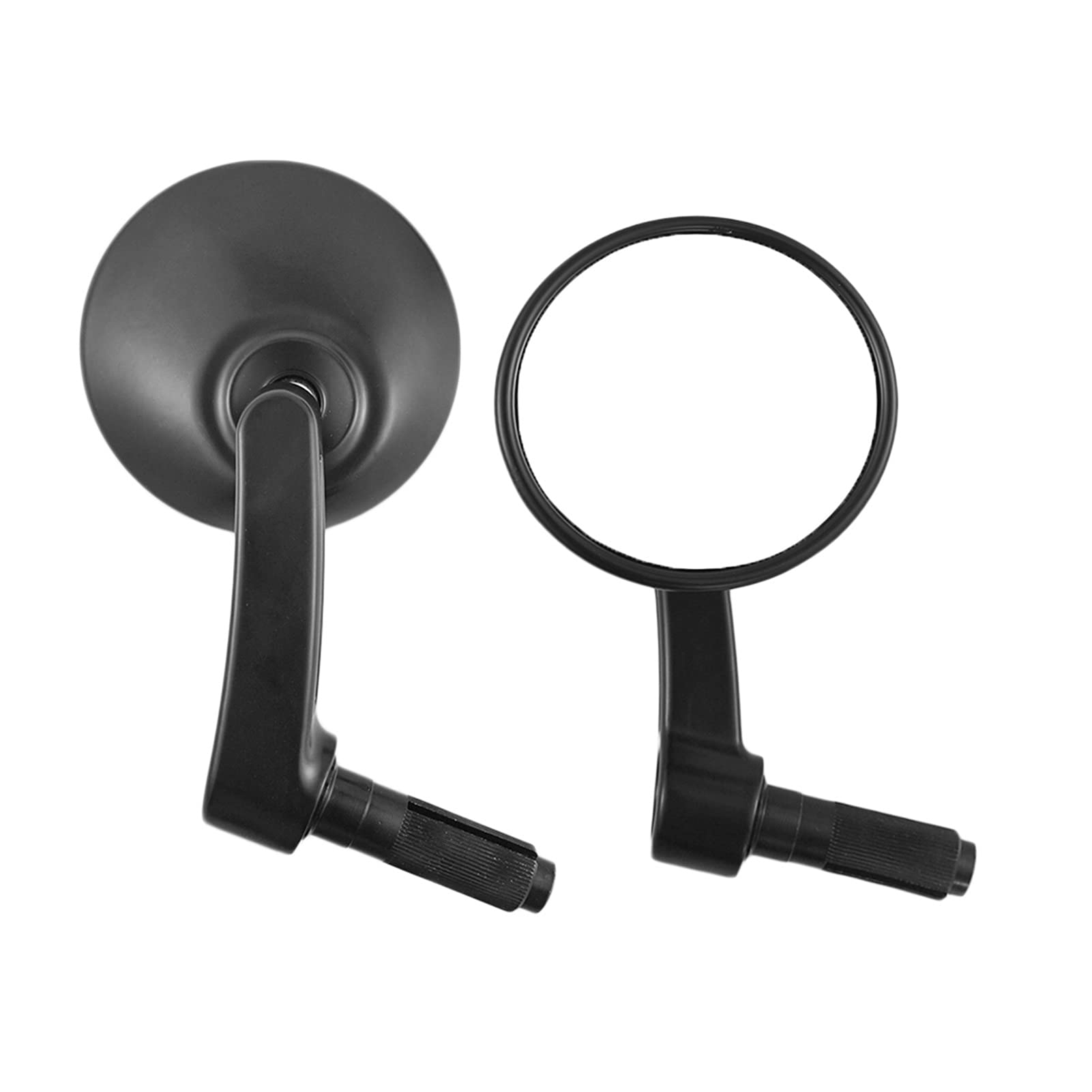 Universal Motorcycle Rearview Mirrors - WEIYUEKUA Pro Taper Ends Handlebar Mirrors, Aluminum Black Side Mirrors for Chopper, Bobber, Cafe Racer & ATV - Durable Upgrade for Better Road Visibility & Safety