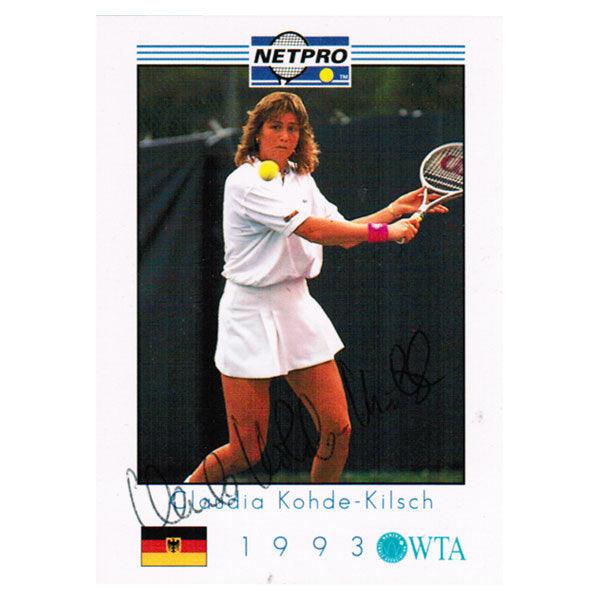 Claudia Kohde-Kilsch Autographed Women's Tennis Card - Collectible Memorabilia for Tennis Fans & Sports Collectors - Perfect for Framing, Display, or Gift Giving