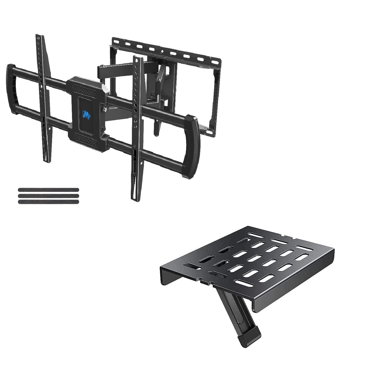Mounting Dream MD2296 TV Wall Mount Bracket for 42-75 Inch Flat Screen TVs with Adjustable Tilt - Universal VESA Compatible for Fire TV, Apple TV, Roku 3 Streaming Media Players - Perfect for Living Room, Bedroom, and Home Theater Setup
