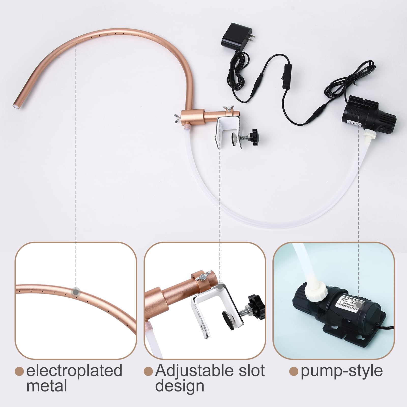 Portable Head Spa Equipment Frame with Pump - Scalp Massage Waterfall Basin Attachment with Water Circulation System | Perfect for Salon, Spa & Home Hair Care Relaxation