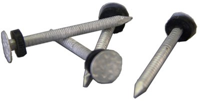 Aluminum Nails with Neoprene Washers - Heavy Duty Roofing & Construction Fasteners for Metal Roofing, Siding, and Outdoor Projects