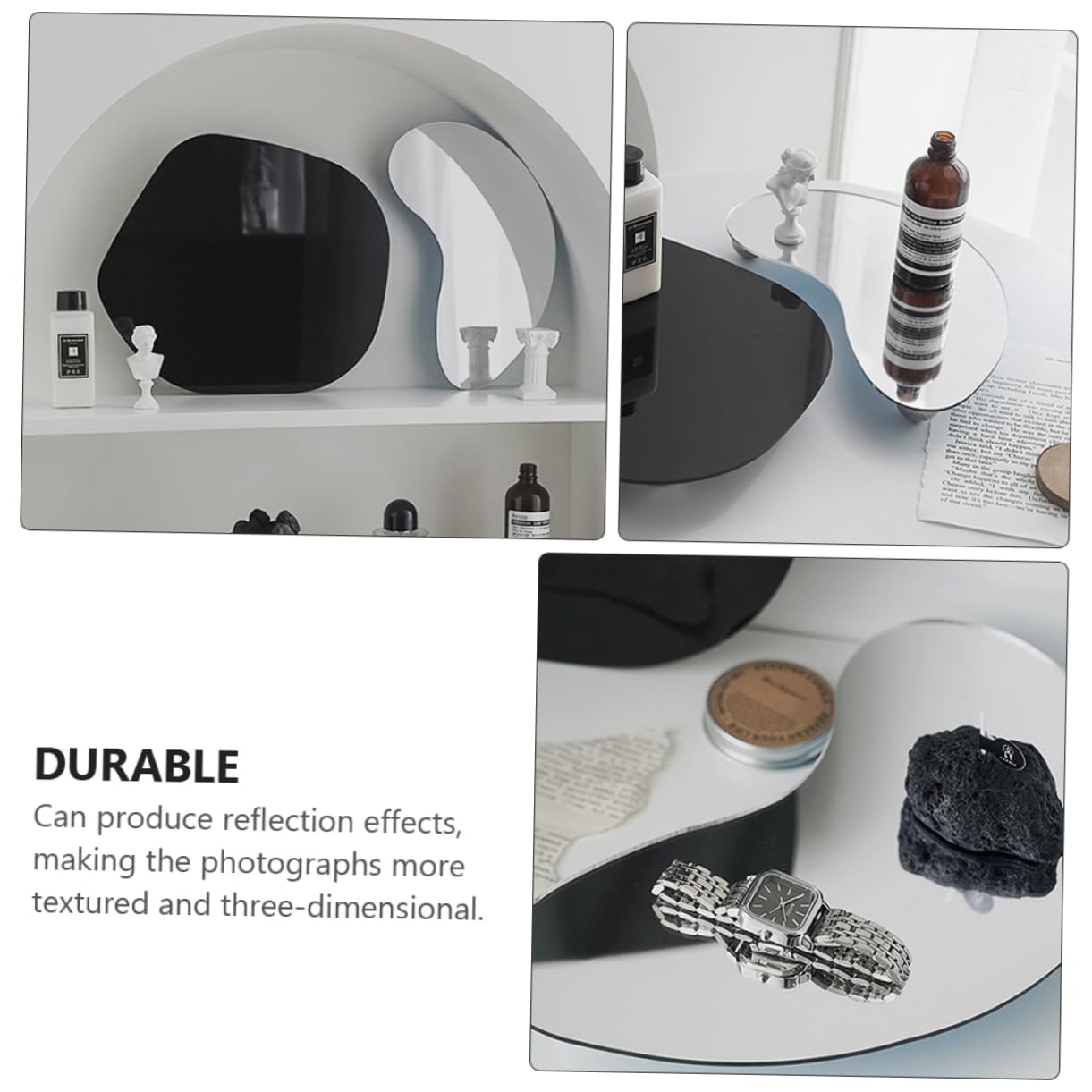 Uonlytech Acrylic Bathroom Tray - Toilet Tank Tray, Bathtub Caddy for Jewelry, Makeup, Candles | Non-Slip Organizer for Bathroom Counter, Vanity & Shower Shelf | Perfect for Home Spa, Gift & Small Item Storage
