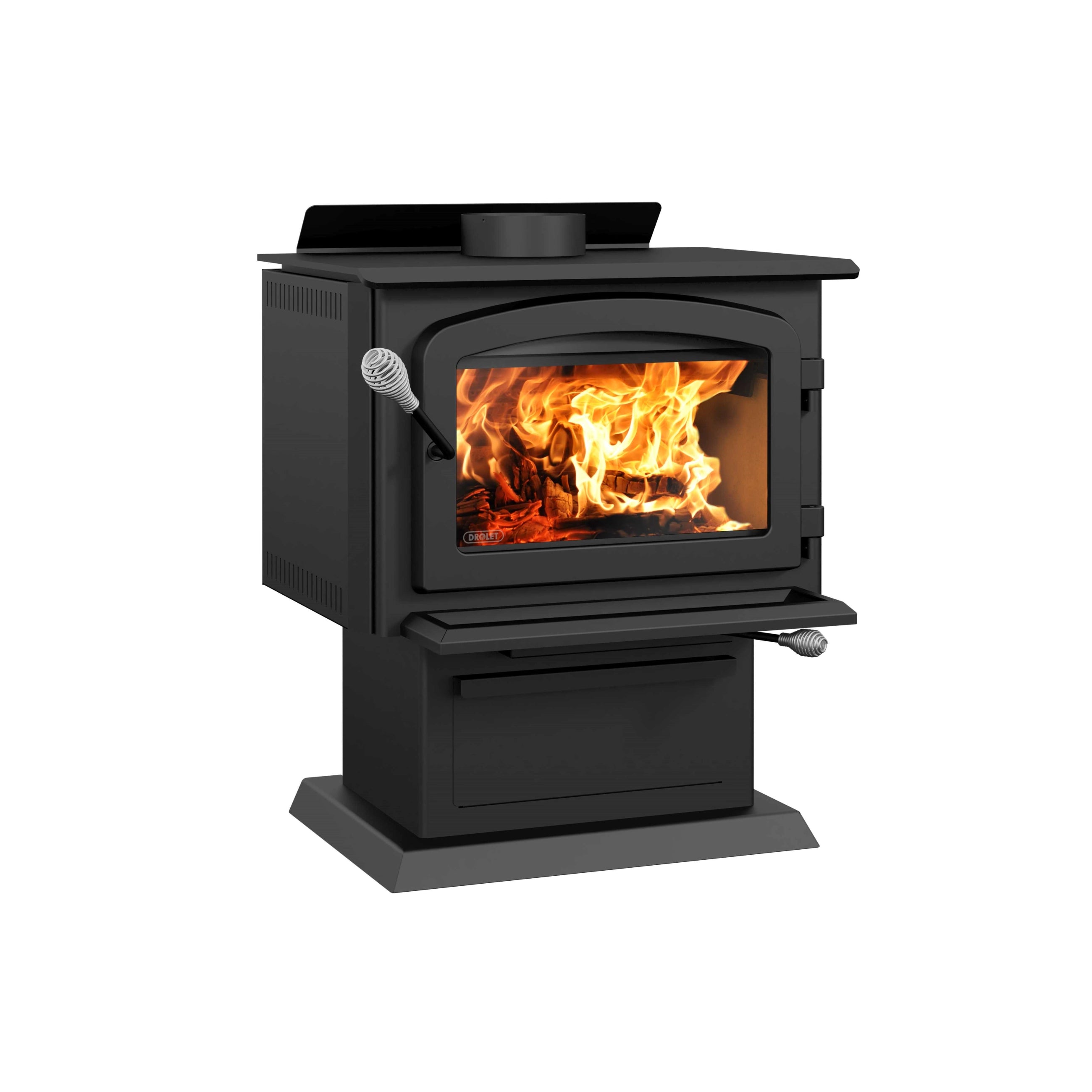 Drolet Blackcomb II EPA Certified Wood Burning Stove - High Efficiency Heating for Home, Cabin & Outdoor Use - Perfect for Winter, Camping & Emergency Preparedness