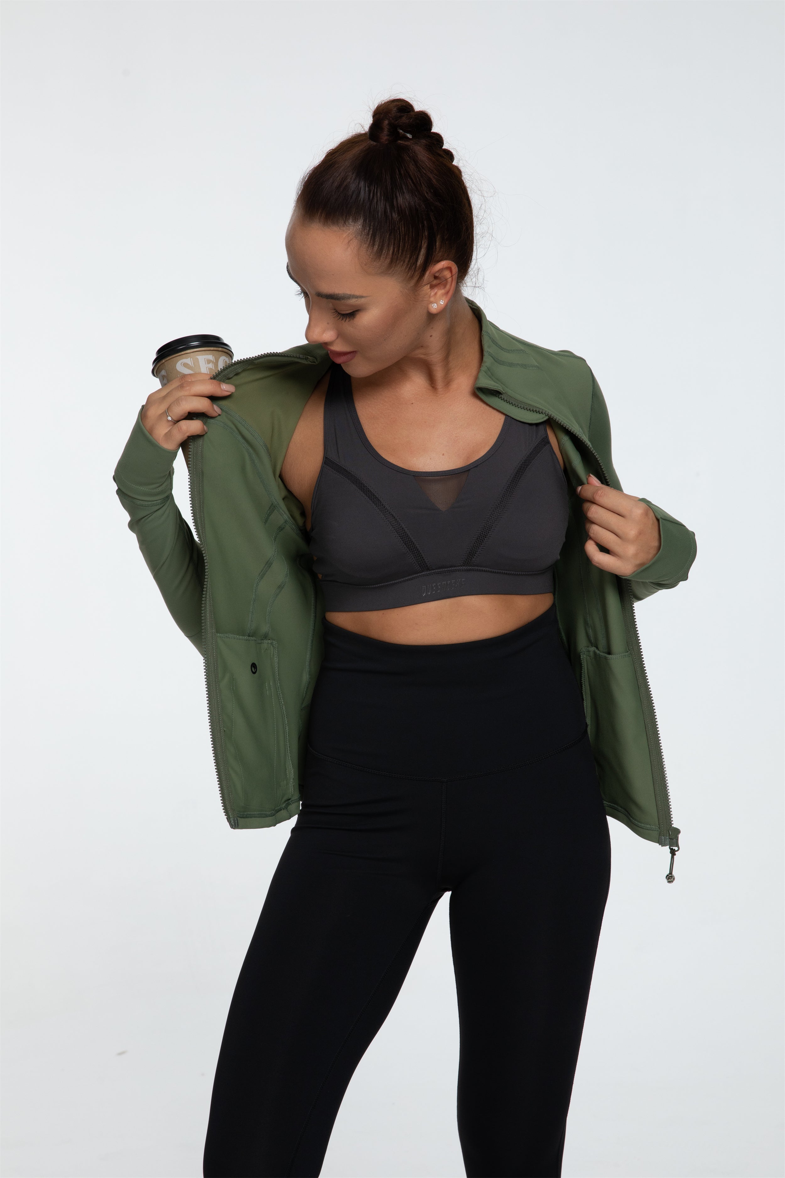 Soft and Stylish Women's Jacket with Chest Line 60927 - Perfect for Casual Outings, Layering, and Everyday Comfort