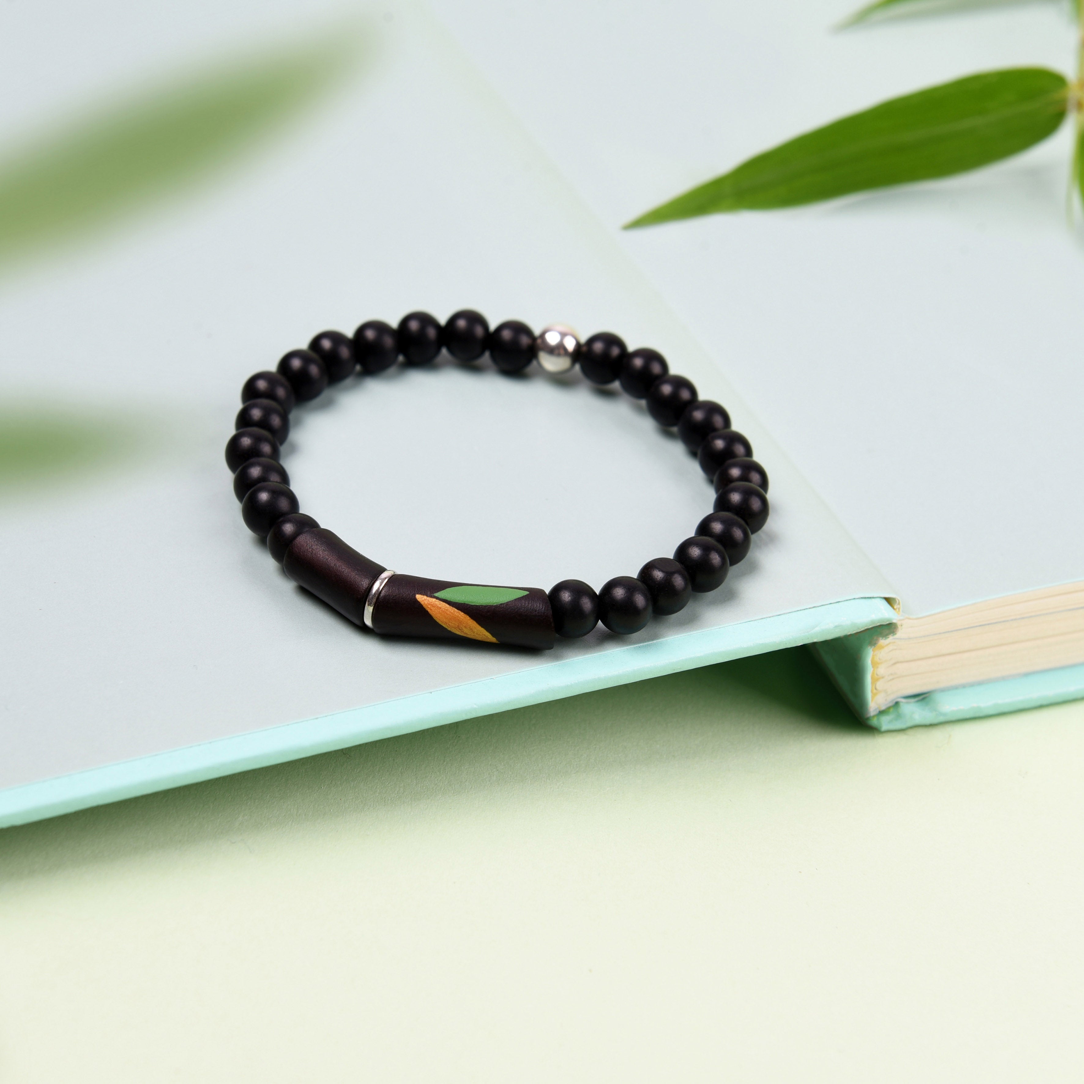 Handmade Bamboo Wood Couple Bracelets for Men & Women - Eco-Friendly Matching Love Jewelry Gift for Anniversaries, Weddings & Romantic Dates