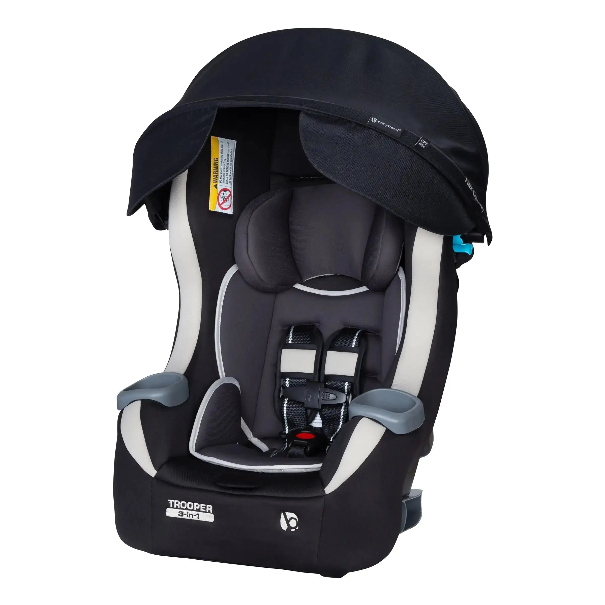Trooper™ PLUS 3-in-1 Convertible Car Seat with Canopy - Safe & Comfortable Infant to Toddler Car Seat for Boys & Girls - Perfect for Travel, Daily Commute & Road Trips