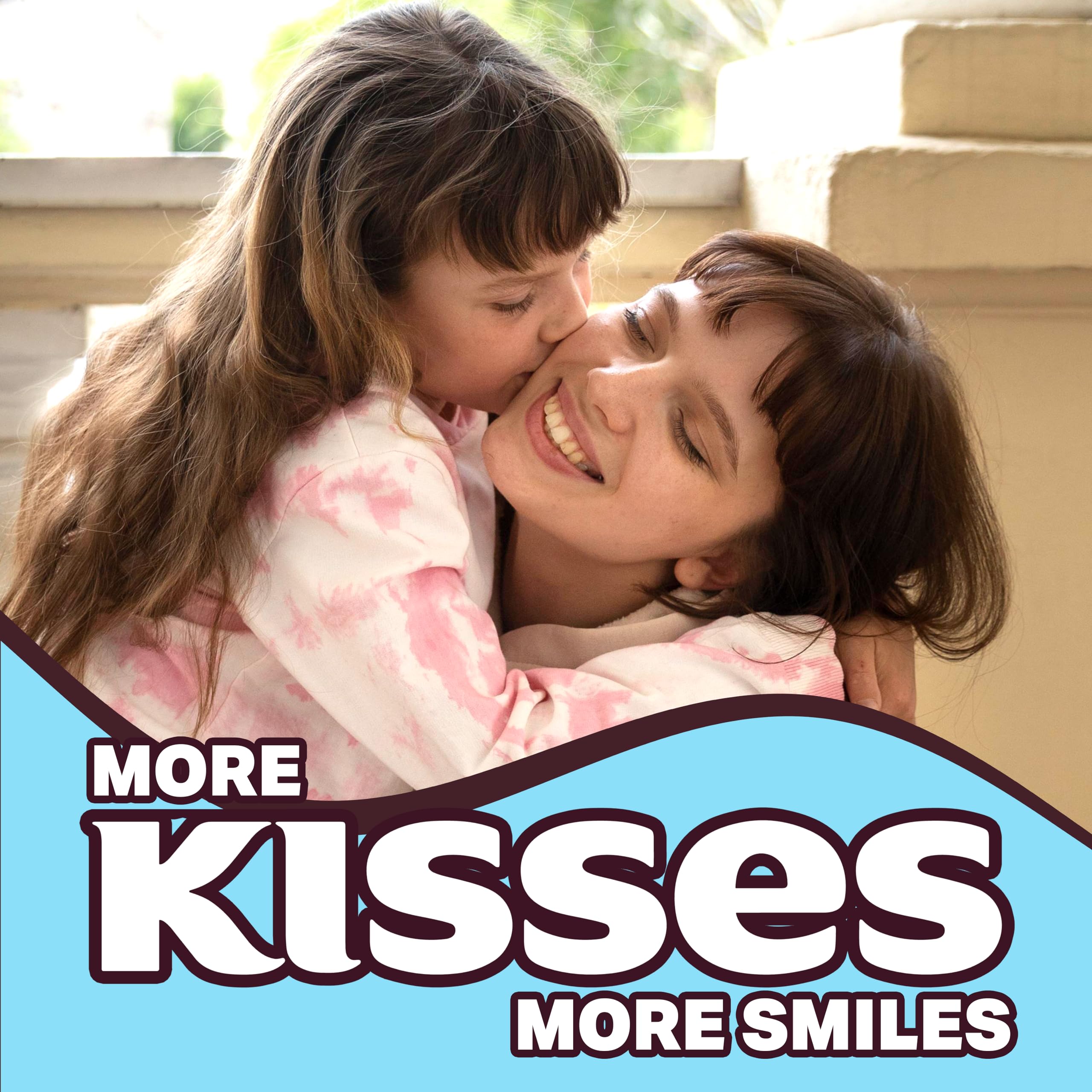 Hershey's Kisses Cookies & Cream Chocolate Chips - 1 Pound Bulk Candy (Approx 105 Pieces) - Individually Wrapped Blue Foil Candies for Gifts, Parties & Holidays - Perfect for Gift Boxes, Piñata Stuffers, Christmas Stockings & Office Treats - Delicious Snacks for Kids & Adults