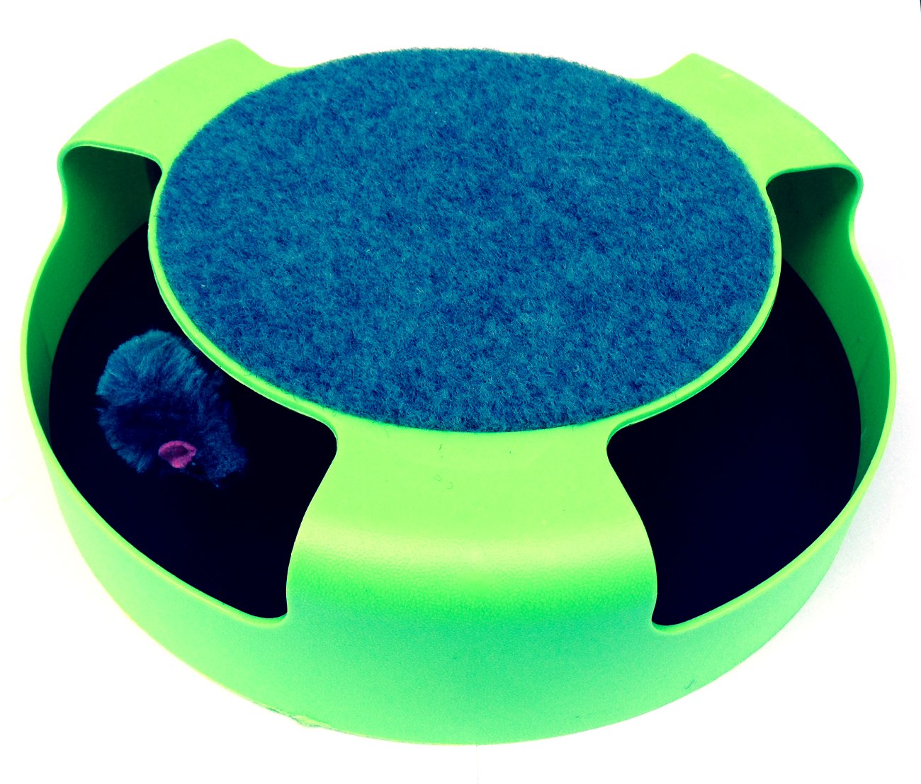 Interactive Cat Toy with Scratch Pad - Fun & Durable Play for Indoor Cats - Perfect for Playtime, Exercise & Stress Relief