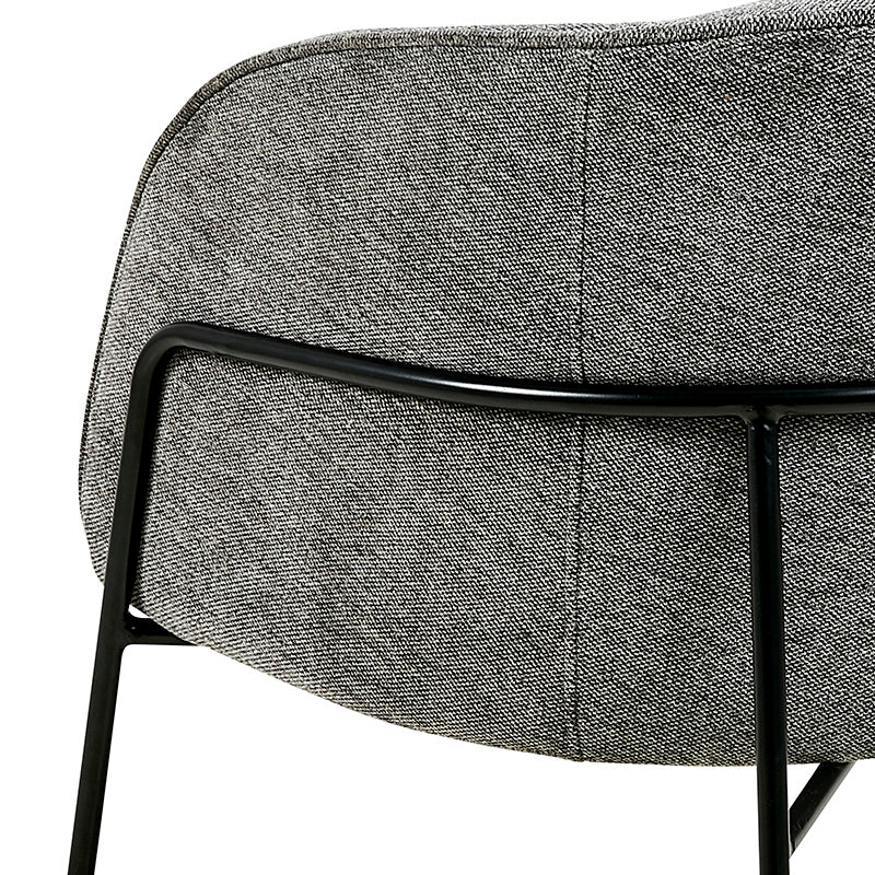 MILANI Modern Lounge Chair in Anthracite - Stylish and Comfortable Accent Chair for Living Room, Bedroom, or Office