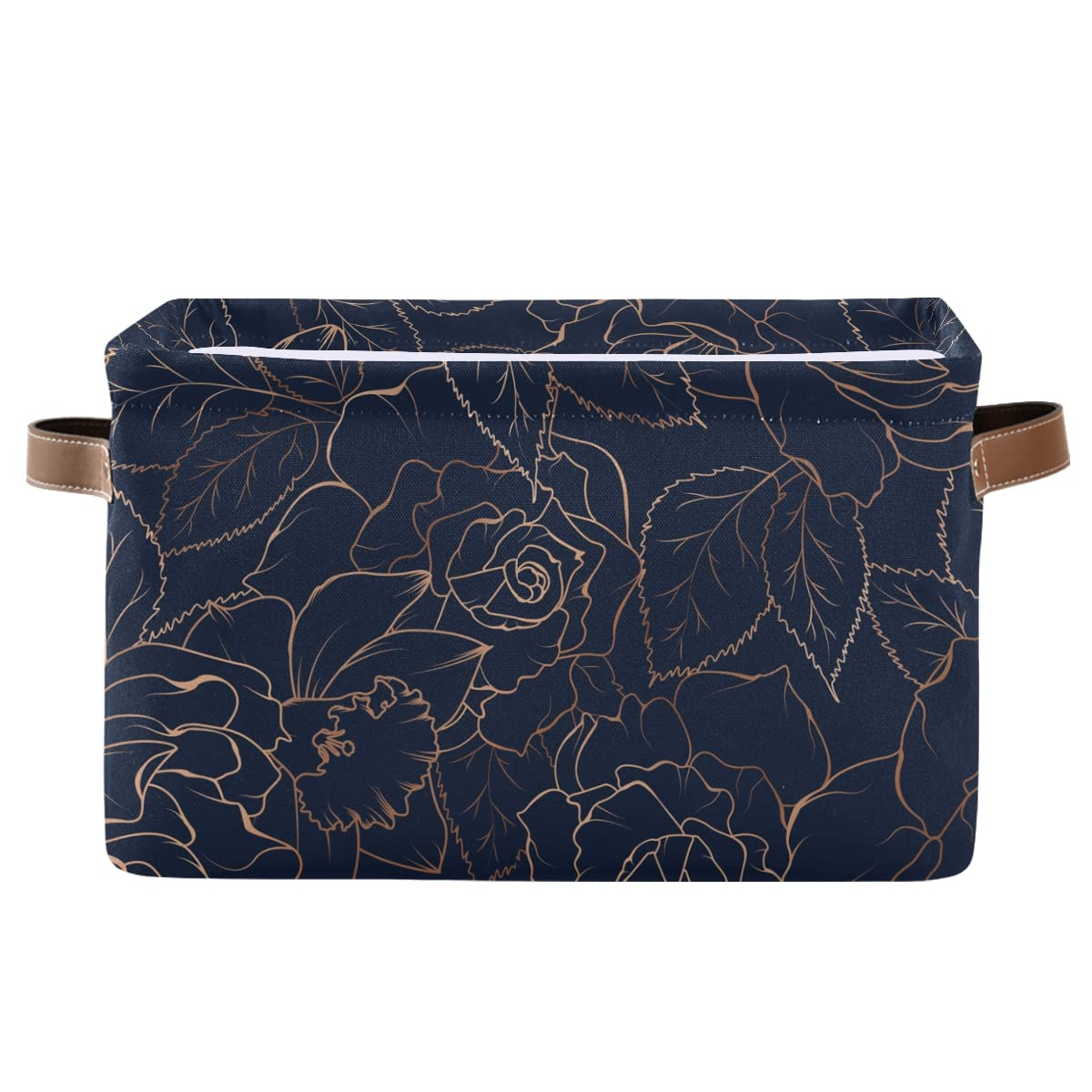 Susiyo Foldable Fabric Storage Bins with Handles - 1 Pack Navy Blue Storage Cubes for Shelves, Closet, Nursery & Home Organization | Perfect for Toys, Books & Household Items Storage