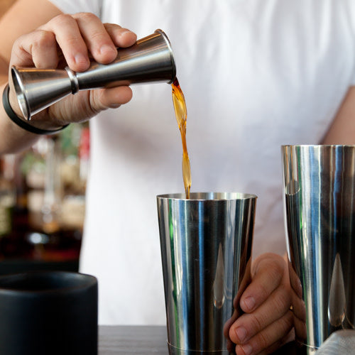 Premium Harrison Large Japanese Style Jigger - 1oz & 2oz Dual Measuring Cup for Cocktails, Bartending, and Mixology - Perfect for Home Bars, Professional Use, and Cocktail Enthusiasts