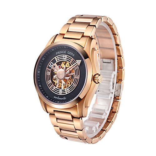 Rose Gold & Black Dial 2