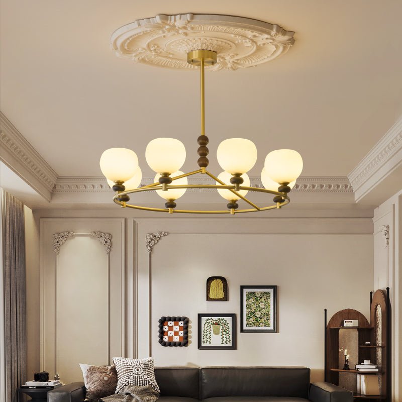 Celestique Crystal Chandelier - Elegant Ceiling Light Fixture for Dining Room, Living Room & Bedroom | Perfect for Home Decor & Wedding Venue Lighting