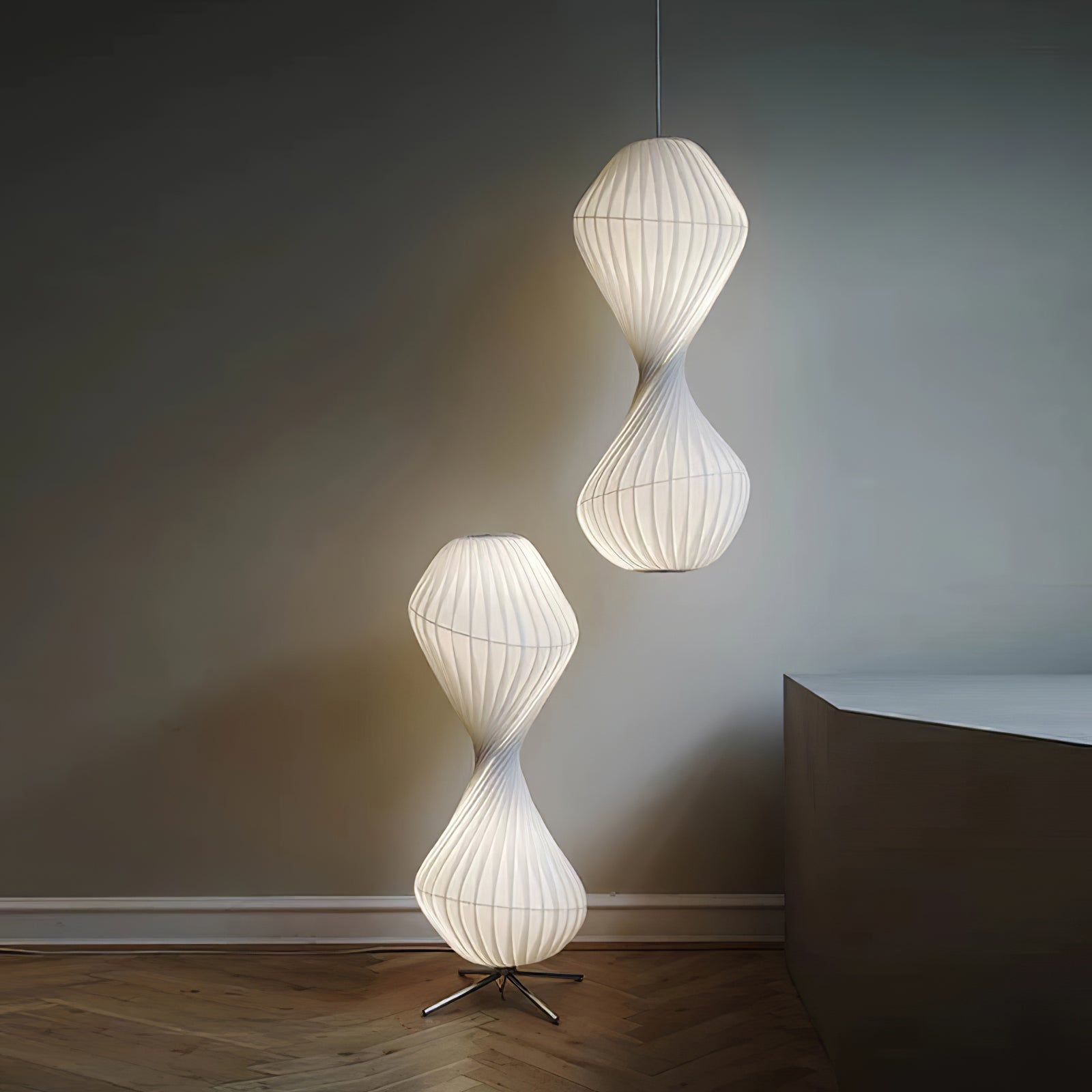 Isadora Modern Floor Lamp - Adjustable LED Standing Light for Living Room, Bedroom & Office - Warm White & Cool White Dimmable Reading Light with Remote Control - Perfect for Home Decor, Night Reading & Workspace Lighting