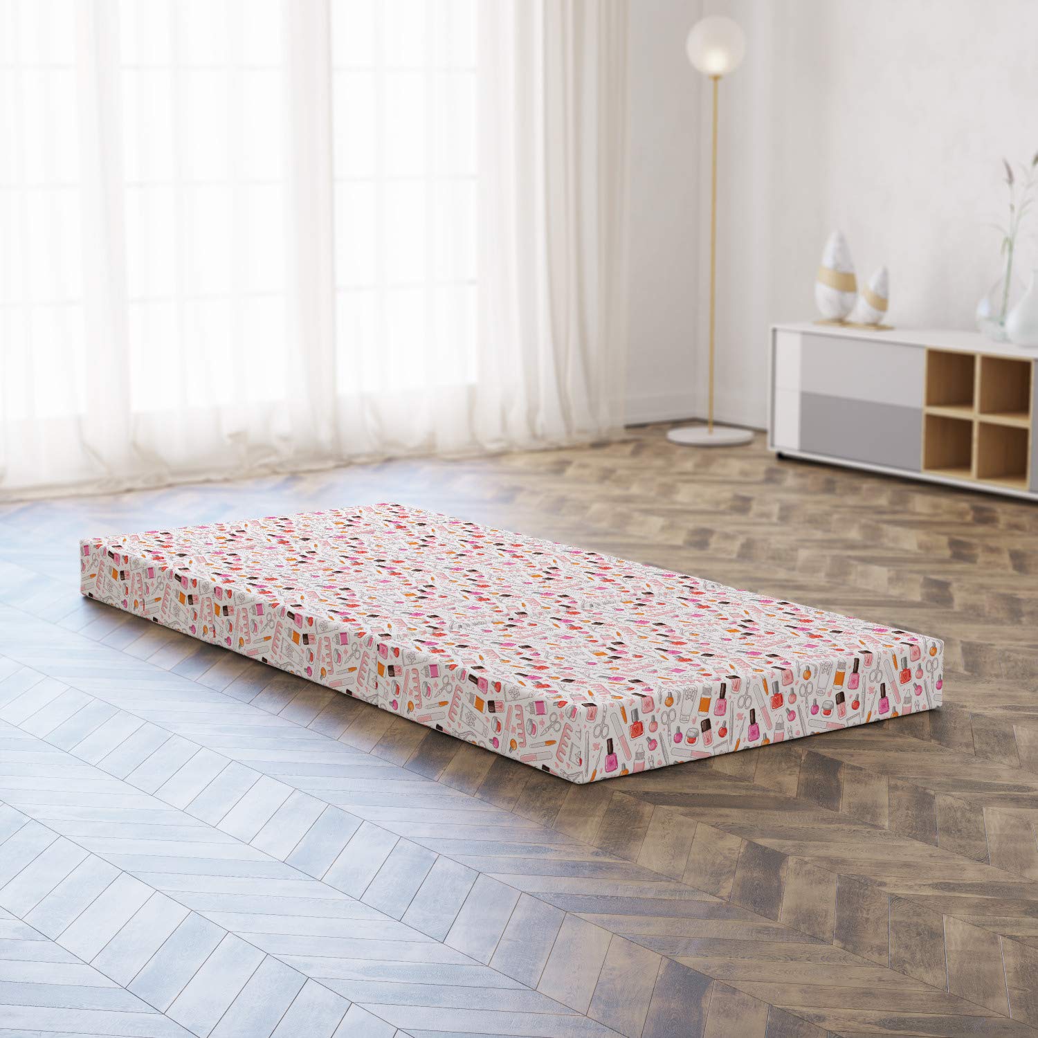 Ambesonne Foldable Makeup Mattress for Salon & Spa, 74.8