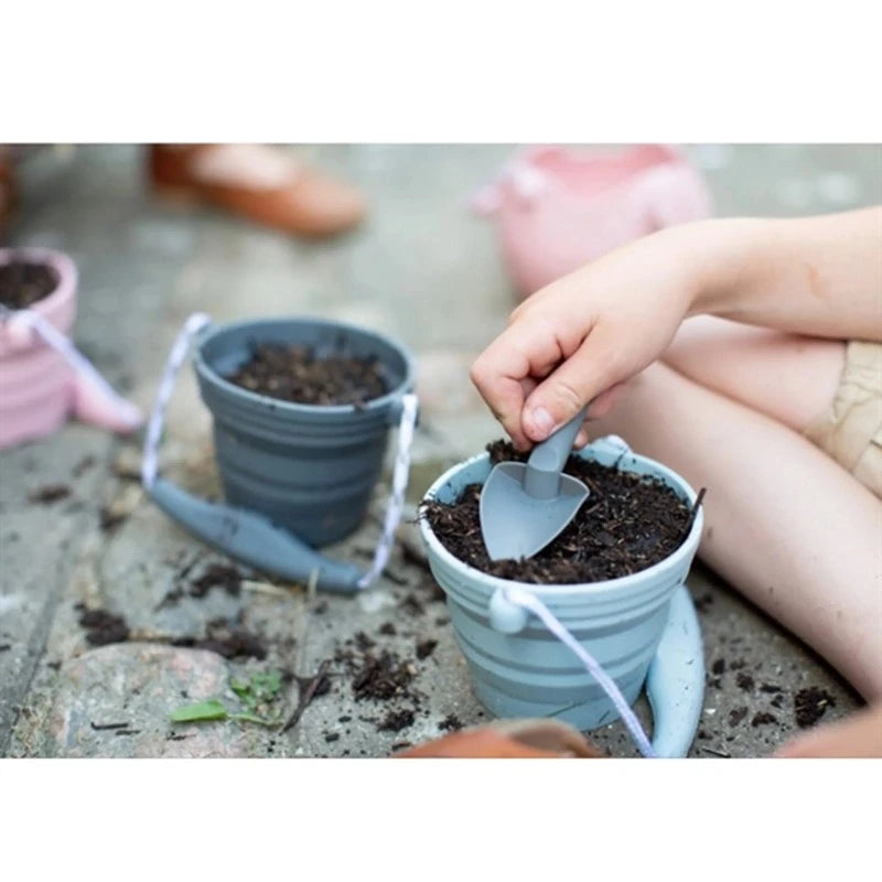 Organic Seed Starter Pots with Shovel - Duck Egg Blue - Biodegradable Planting Kit for Indoor Herb Garden, DIY Home Gardening & Eco-Friendly Gifts