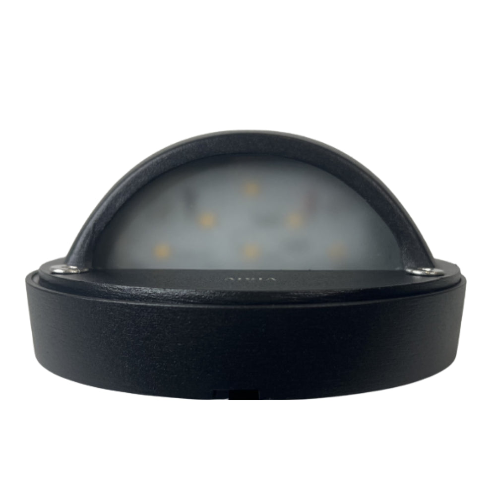 STA09 4x/8x/12x Pack 3W Integrated LED Round Aluminum Deck Light - Surface Mount Low Voltage Landscape Lighting - 3000K/5000K Warm White/Daylight - Perfect for Patio, Garden, Pathway, and Outdoor Stair Lighting