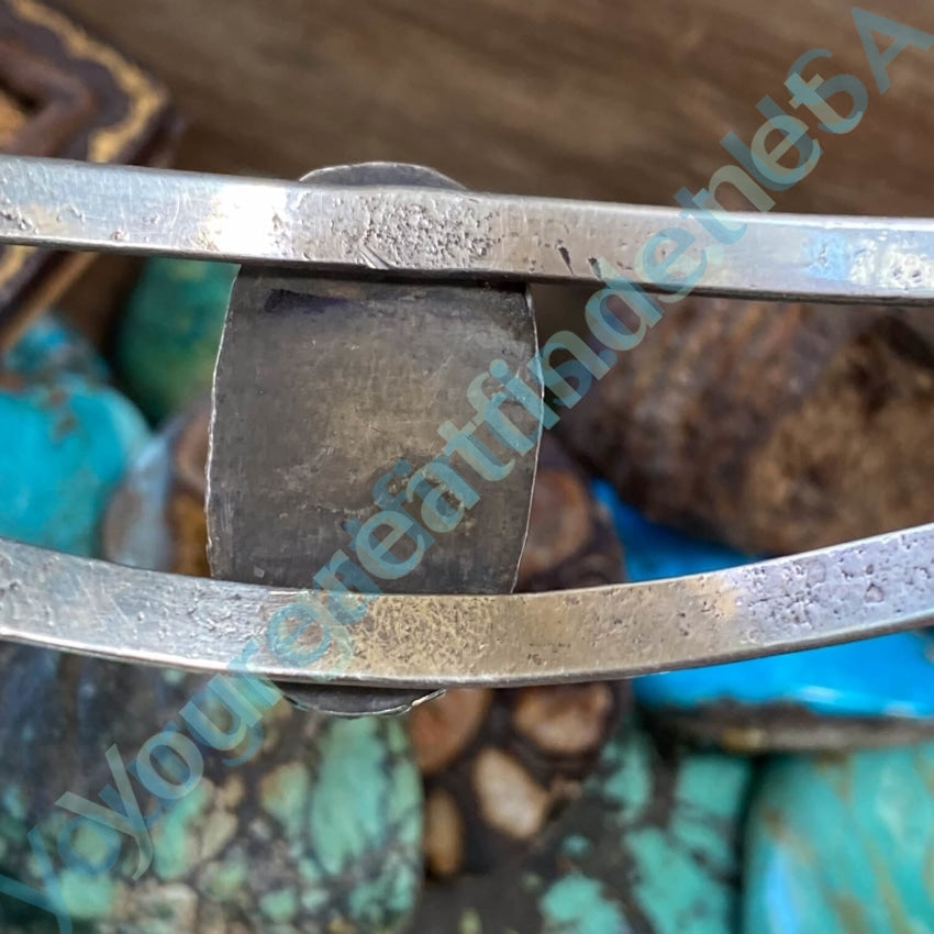 Authentic Navajo Sterling Silver Turquoise Bracelet No.8 - Handmade Native American Jewelry for Women, Boho Chic Accessories for Casual Wear & Special Occasions