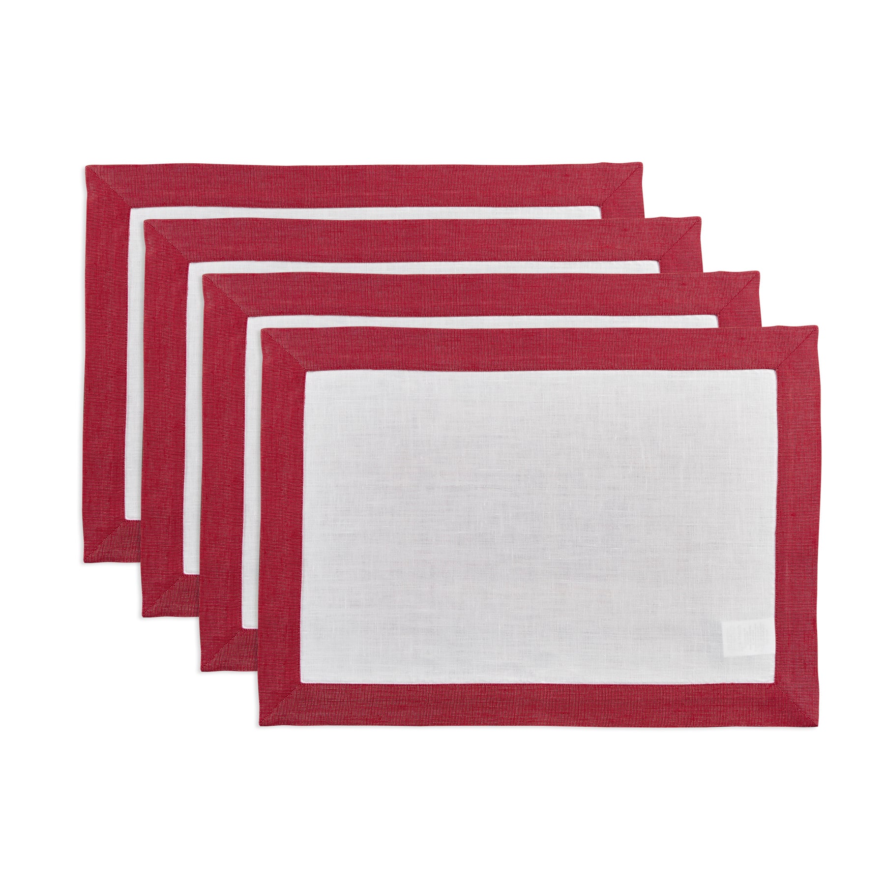 Festive Edge Placemats Set of 4 - Elegant Holiday Table Decor for Christmas, Thanksgiving & Dinner Parties - Waterproof & Washable Round Place Mats