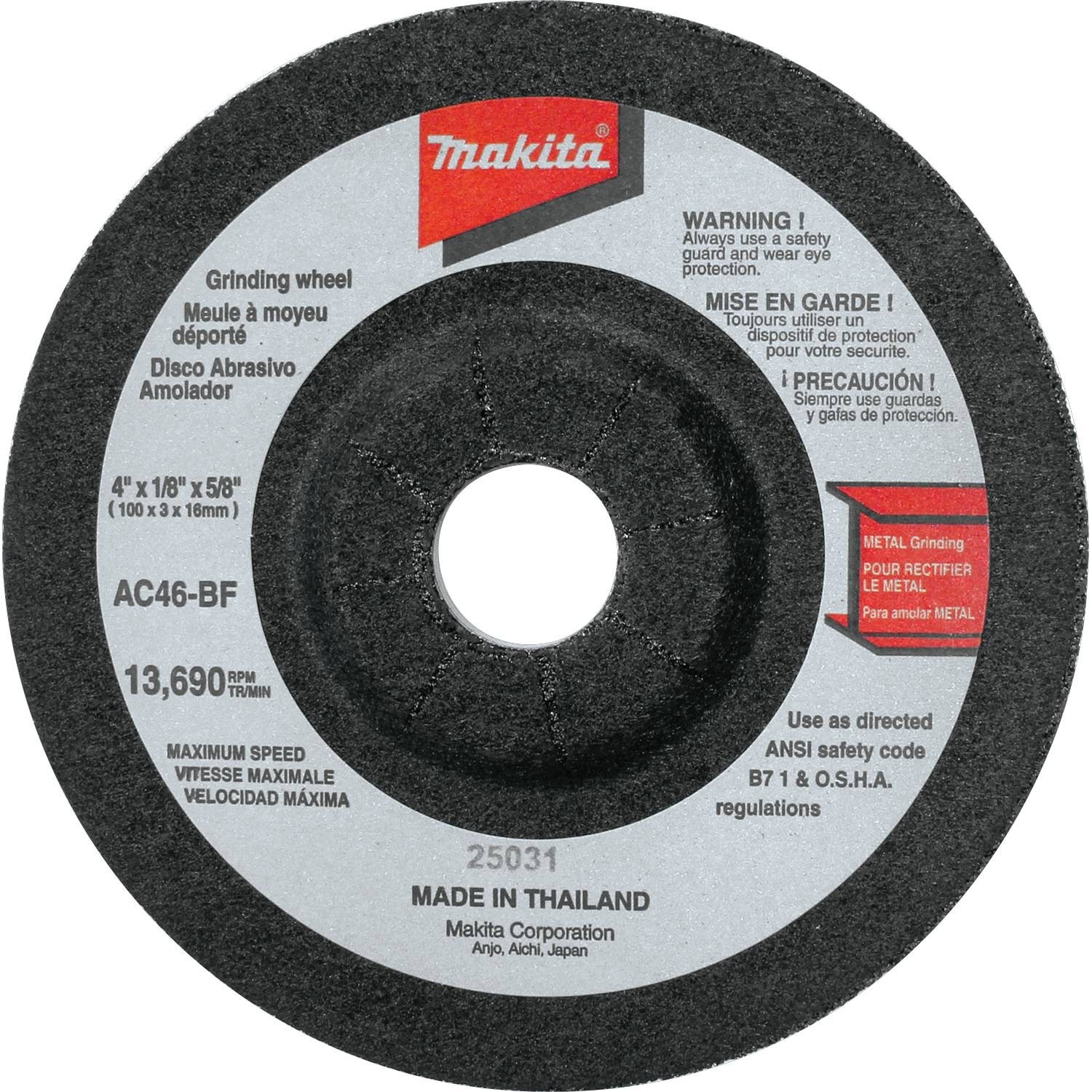 High-Quality Flex Grinding Wheels AB Model - 10 Pack (741404-0BP) for Metalworking, Woodworking & DIY Projects