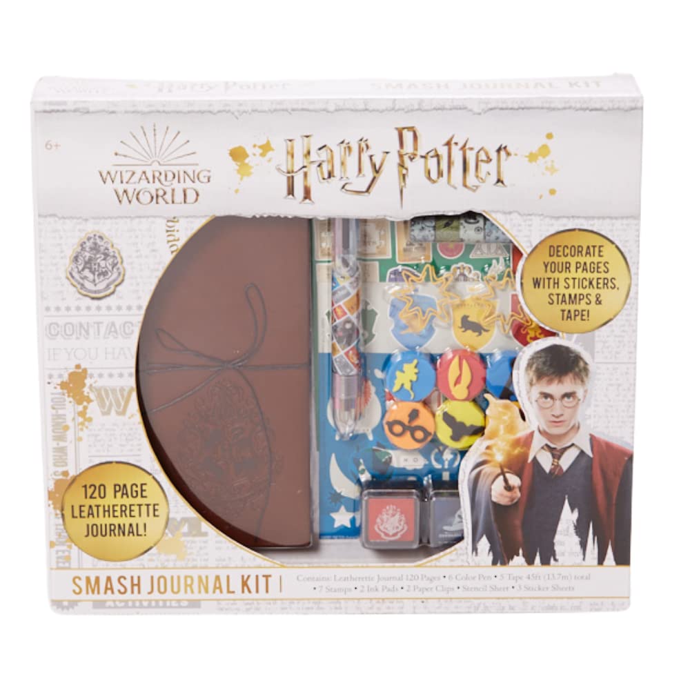 Harry Potter Journal Set for Kids with Stickers & Stamps - Creative Writing Gift for Young Wizards