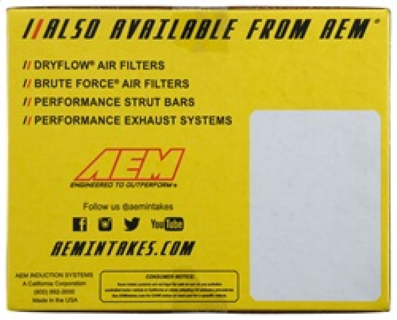 AEM C.A.S. 17-18 Subaru Legacy H4 2.5L Fuel Intake System - High Performance Air Intake for Subaru Legacy 2017-2018 Models | Improved Engine Power & Fuel Efficiency