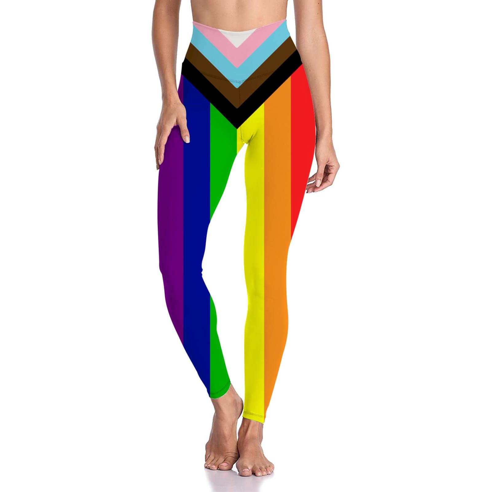 80s Tiger Print Leggings for Women - Soft Stretchy Yoga & Workout Pants