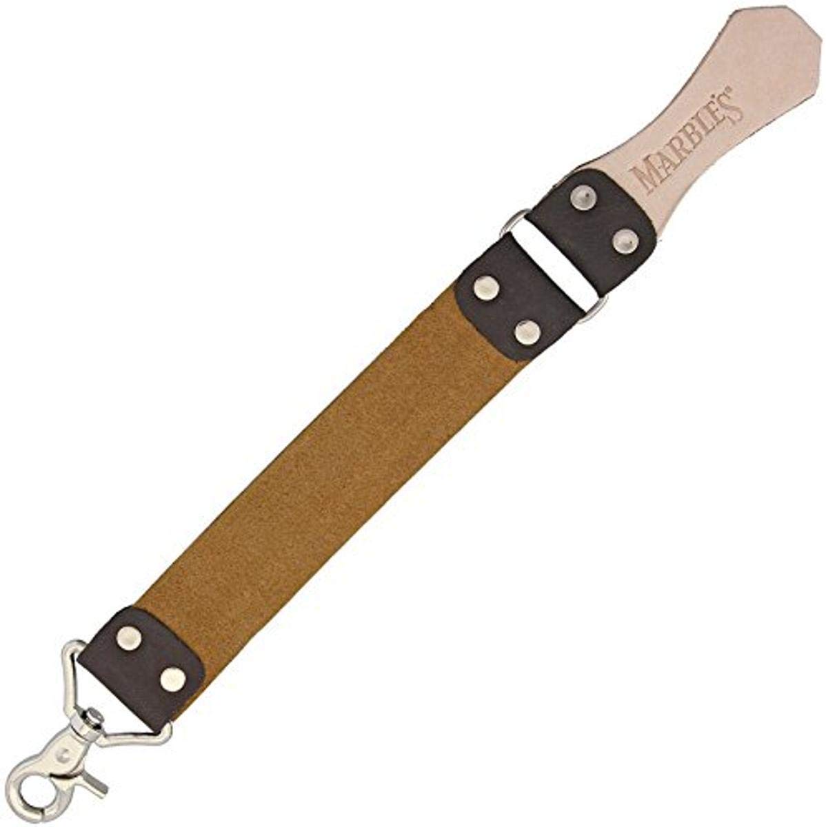 Premium Marble Small Razor Strop - Honing Leather Strop for Straight Razors & Knives - Perfect for Barbershops, Home Grooming & Professional Sharpening