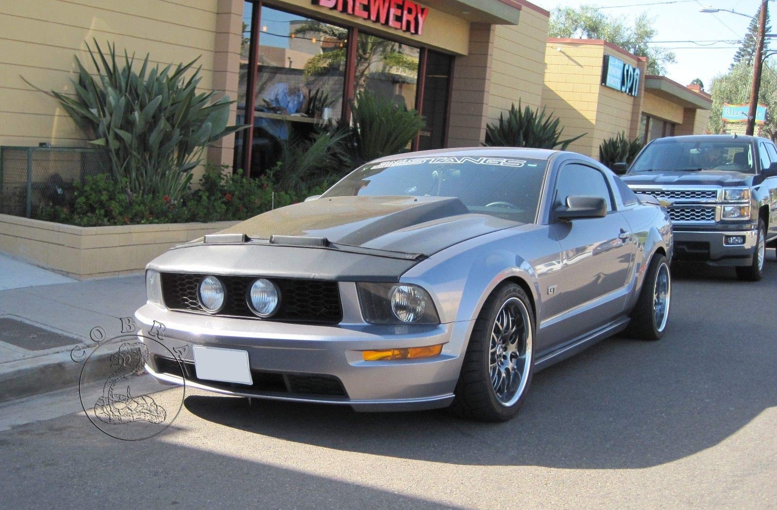 Ford Mustang GT 2005-2008 Car Hood Mask Bonnet Bra - Protective Cover for 05 06 07 08 Models - Perfect for Road Trips & Car Shows