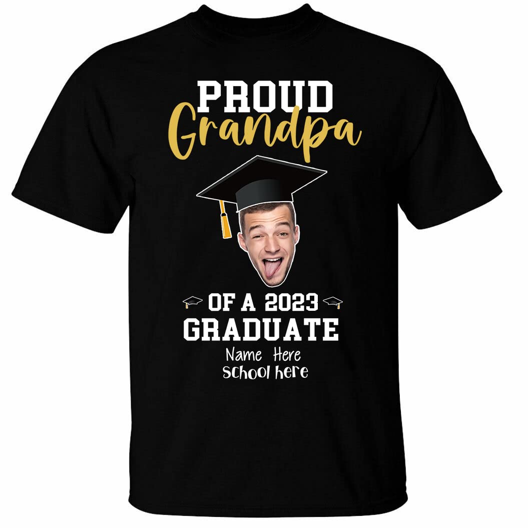 Custom Class of 2023 Graduation T-Shirt for Men - Personalized 2023 Graduation Gift - Perfect for Graduation Ceremonies, Parties & Alumni Events