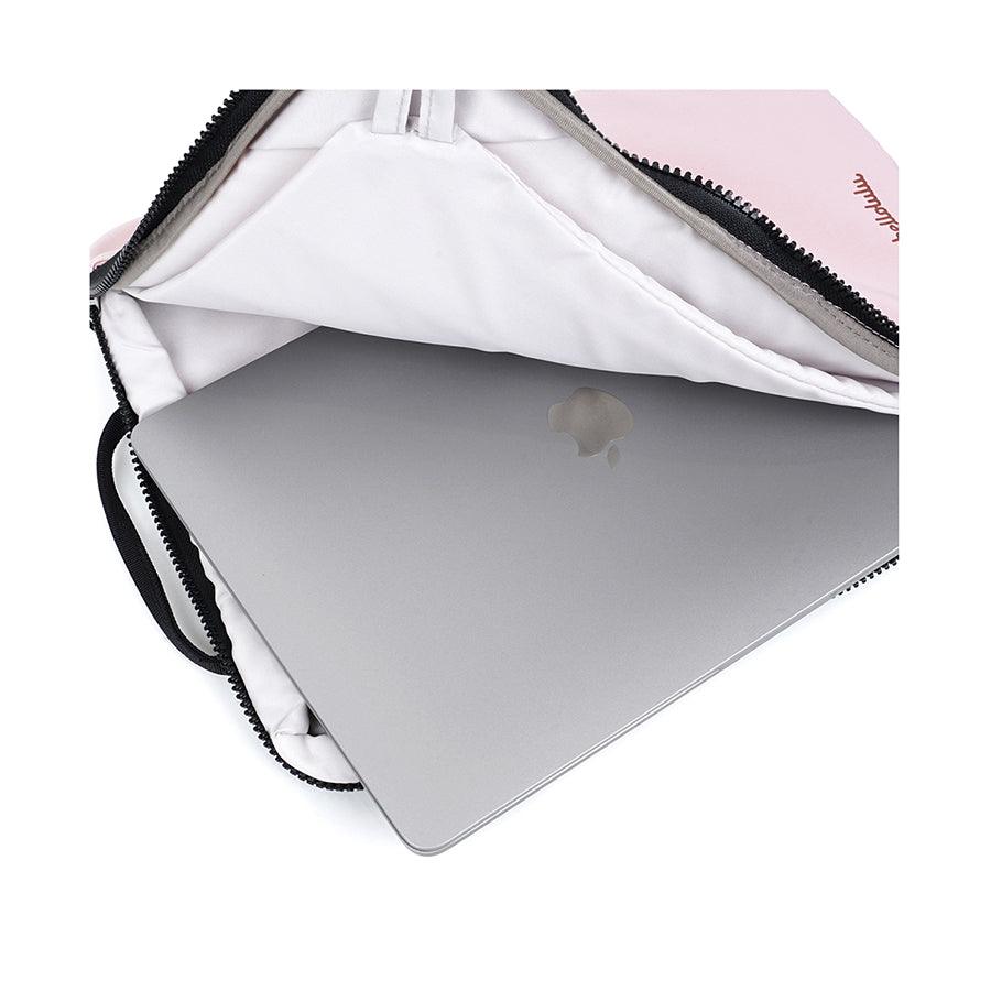 HELLOLULU Erle 3-Way Sleeve Case for iPhone 14 - Soft Pink | Slim Protective Phone Cover with Shoulder Strap & Card Slot | Perfect for Travel, Work & Everyday Use