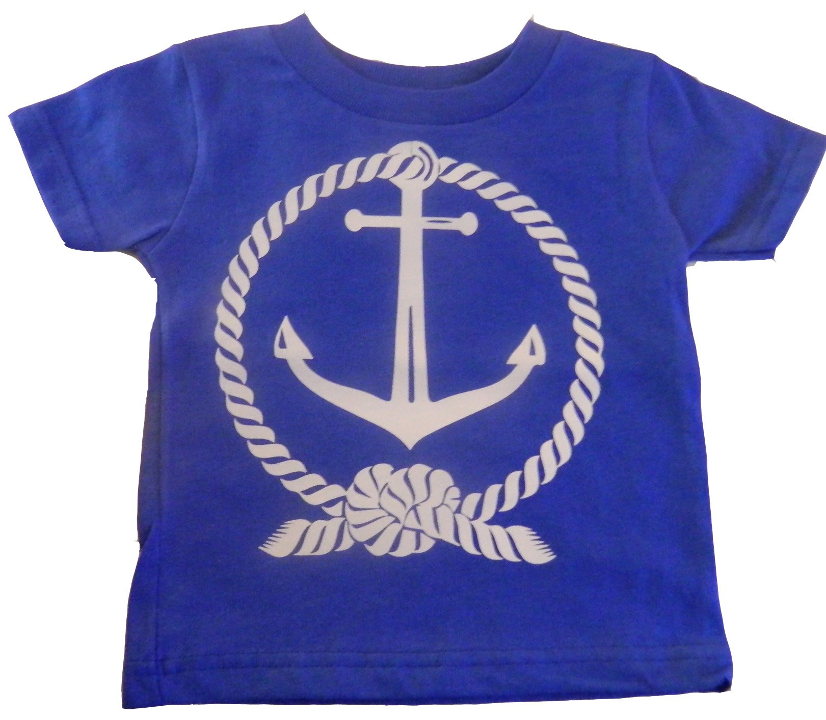 Custom Boys Nautical Ship Anchor & Rope Graphic T-Shirt - Trendy Kids' Casual Tee for Beach, Sailing, and Summer Outfits