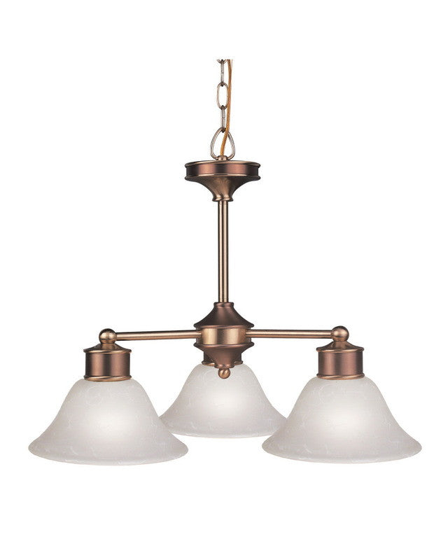Z Lite Lighting 309 3-Light Chandelier in Burnished Nickel & Chocolate Finish - Modern Ceiling Fixture for Dining Room, Bedroom, or Living Room Lighting