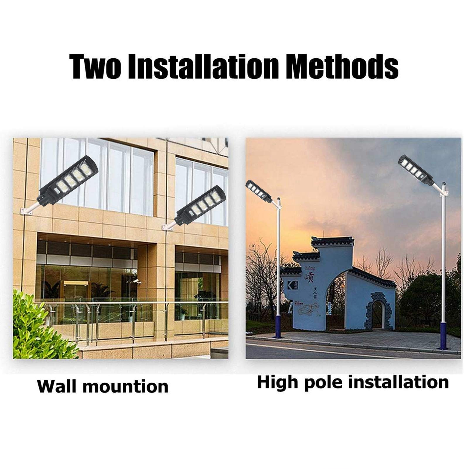 230W Solar Street Lamp with 560 LED Lights - Outdoor Solar Powered Lighting for Parks, Squares, and Pathways | Energy-Efficient Landscape Lighting Solution