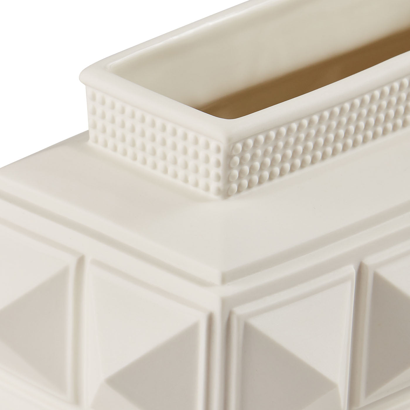 Charade Studded Low Vase - Elegant Home Decor for Centerpieces, Wedding Decorations & Modern Interior Design