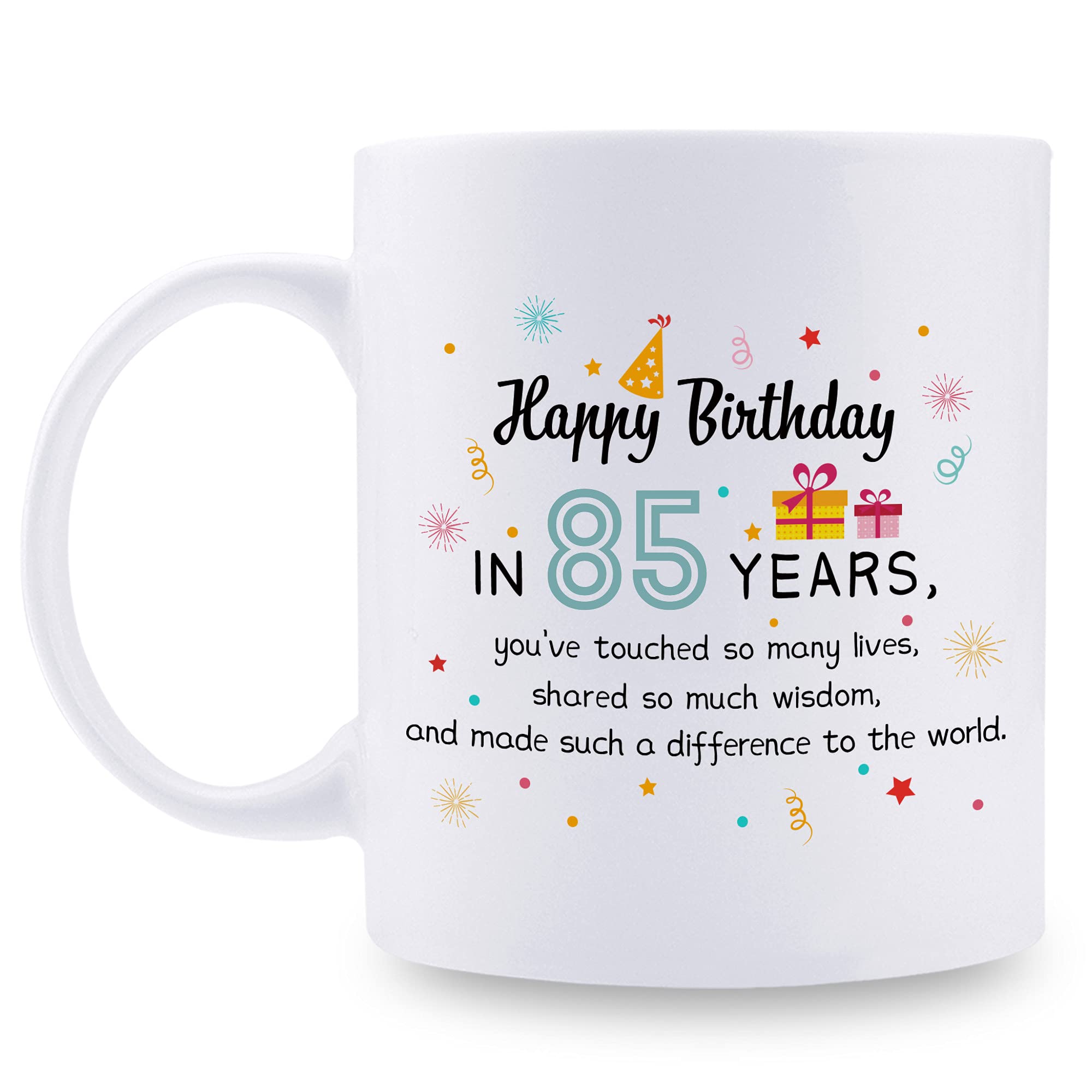 85th Birthday Gifts for Women - Elegant 11 oz Coffee Mug for Teacher, Doctor, Boss, Mom, Grandma, Wife, Sister, Aunt & Coworker - Perfect Retirement & Milestone Celebration Gift - Ideal for Office, Home & Tea Time