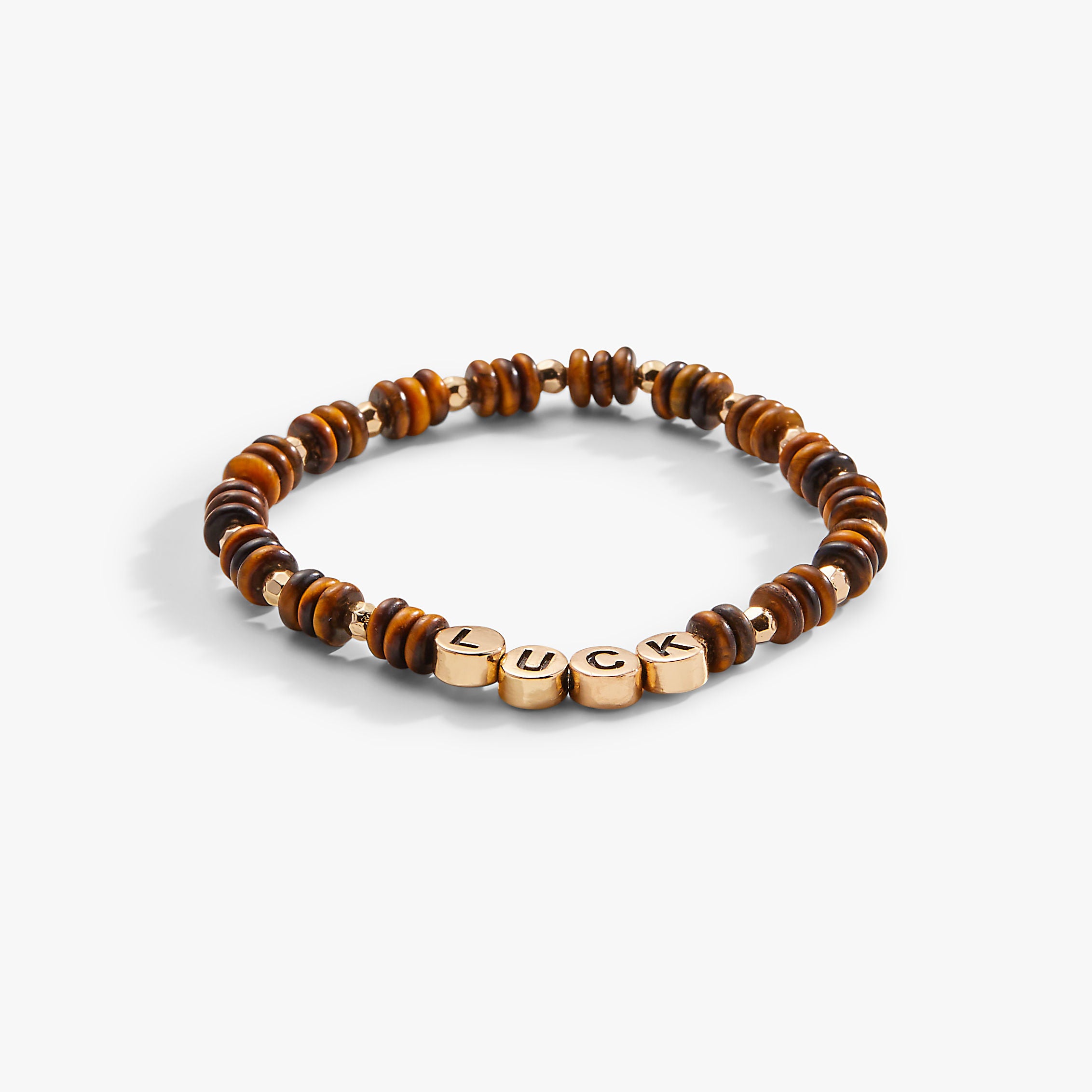 Natural Tiger's Eye Stretch Bracelet for Good Luck & Protection - Unisex Adjustable Beaded Jewelry for Meditation, Yoga & Positive Energy