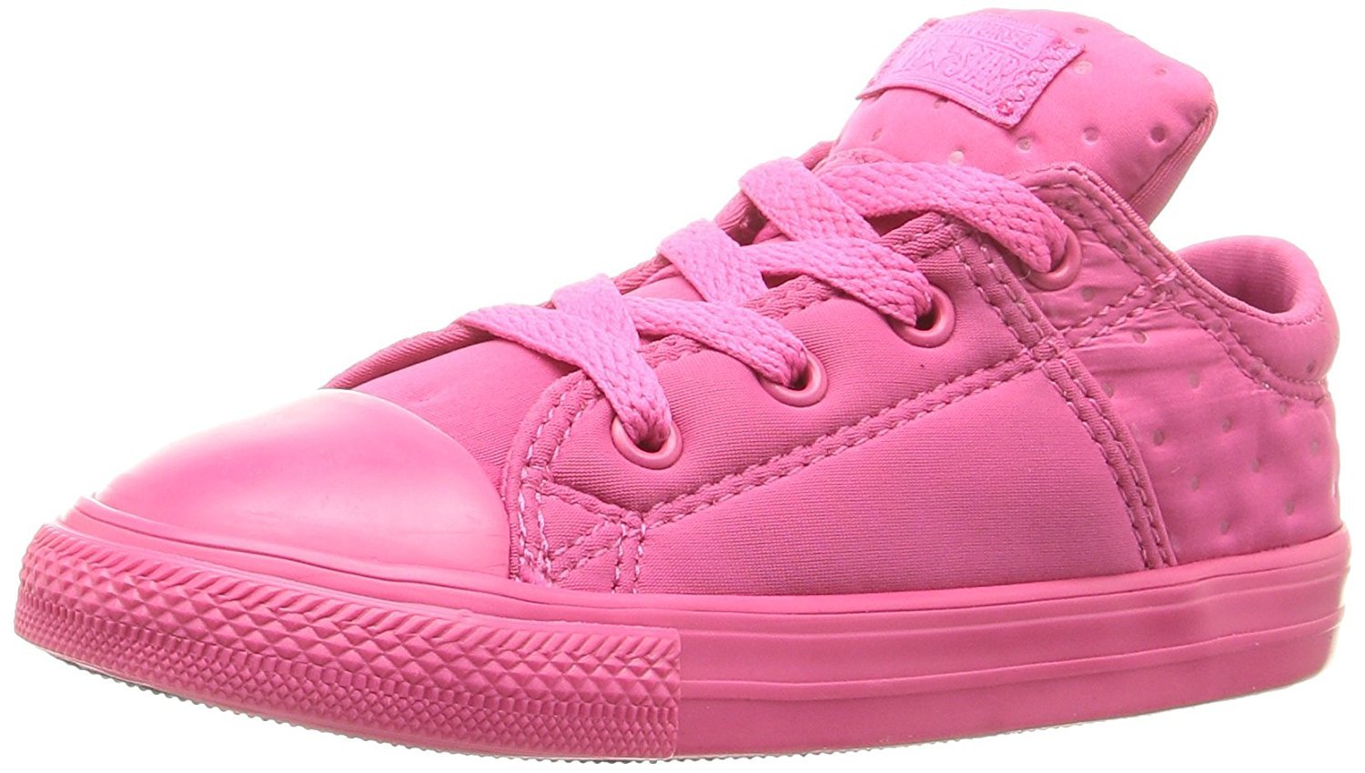 Converse Girls' CTAS OX-K Sneakers - Vivid Pink & Pink | Casual Fashion Shoes for Teens & Kids | Perfect for School, Outfits & Everyday Wear