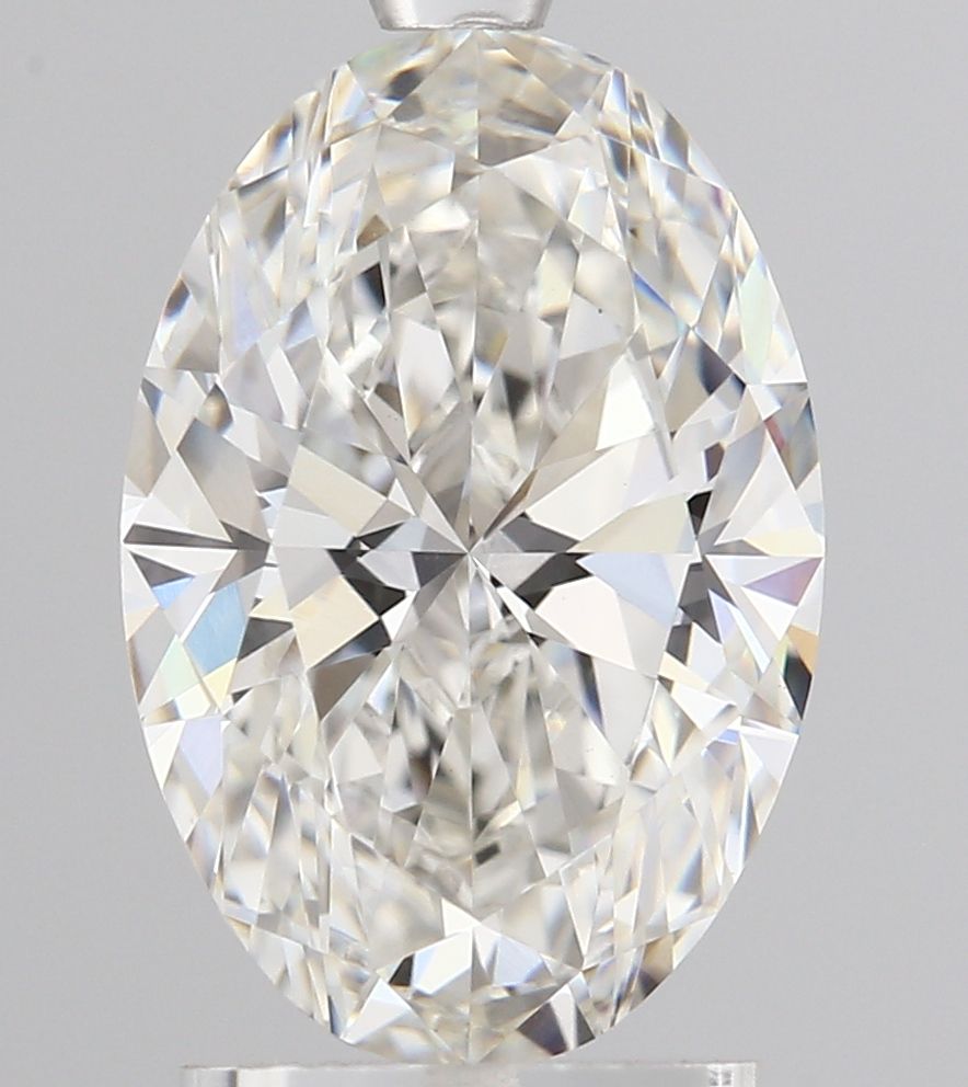 2.04 Carat Oval E VS1 Lab-Created Diamond for Engagement Rings & Fine Jewelry