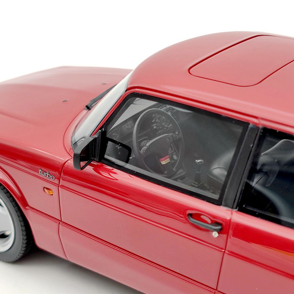 1/18 Scale Saab 900 Turbo T16 Airflow Red Resin Model Car - DNA Collectibles DNA000112 - Perfect for Car Enthusiasts, Collectors & Home/Office Display