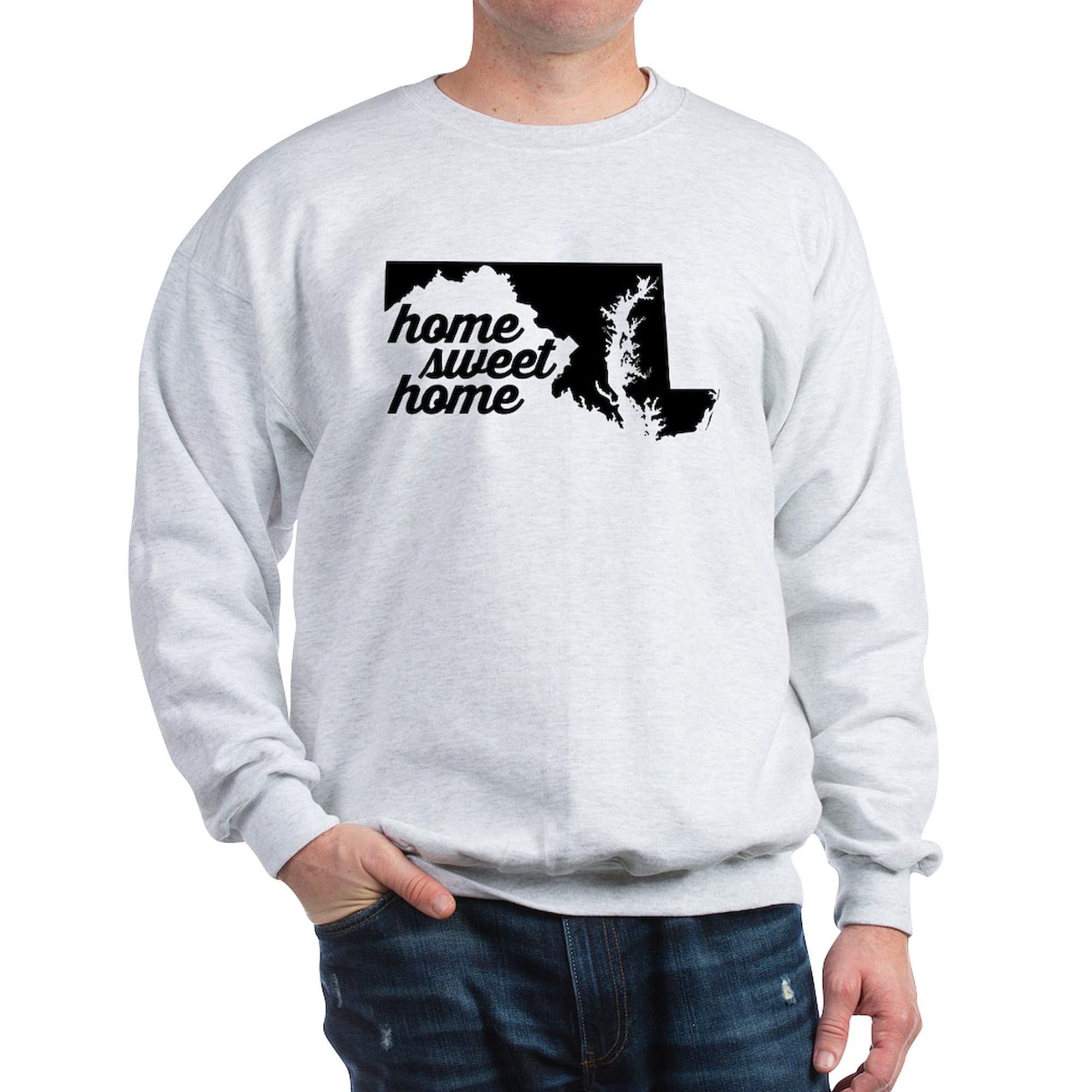 Maryland Home Sweet Home Sweatshirt - Classic Crewneck Lightweight Pullover for Men & Women | Cozy Casual Wear for Home, Travel & Game Day