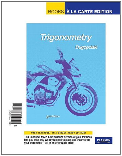 Trigonometry Textbook - A La Carte Edition | Math Learning Guide for Students & Teachers | Perfect for Classroom & Self-Study