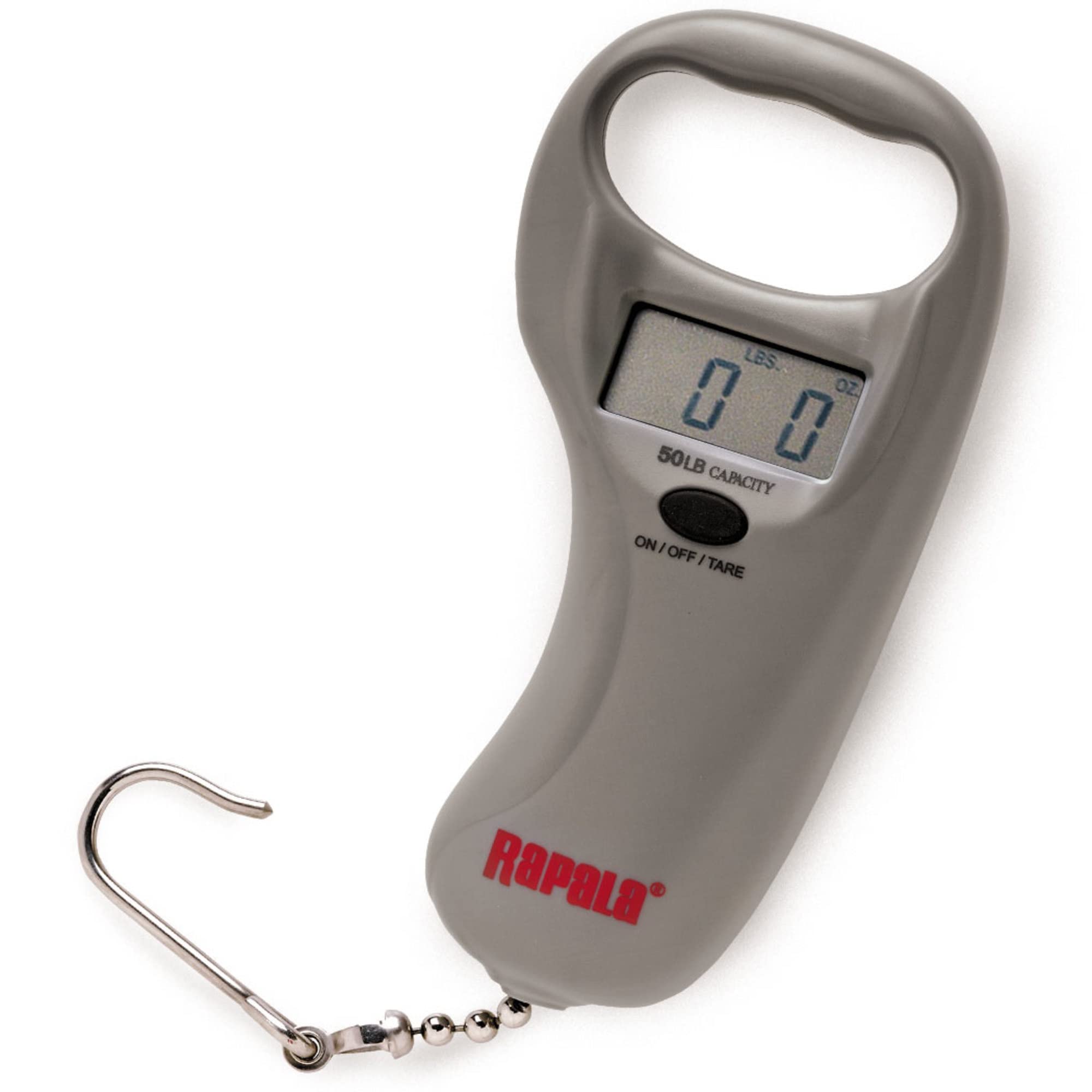 Rapala Sportsman's Digital Fishing Scale 50 lb - Portable Waterproof Scale for Weighing Fish, Game, and Luggage - Perfect for Anglers, Hunters, and Travelers