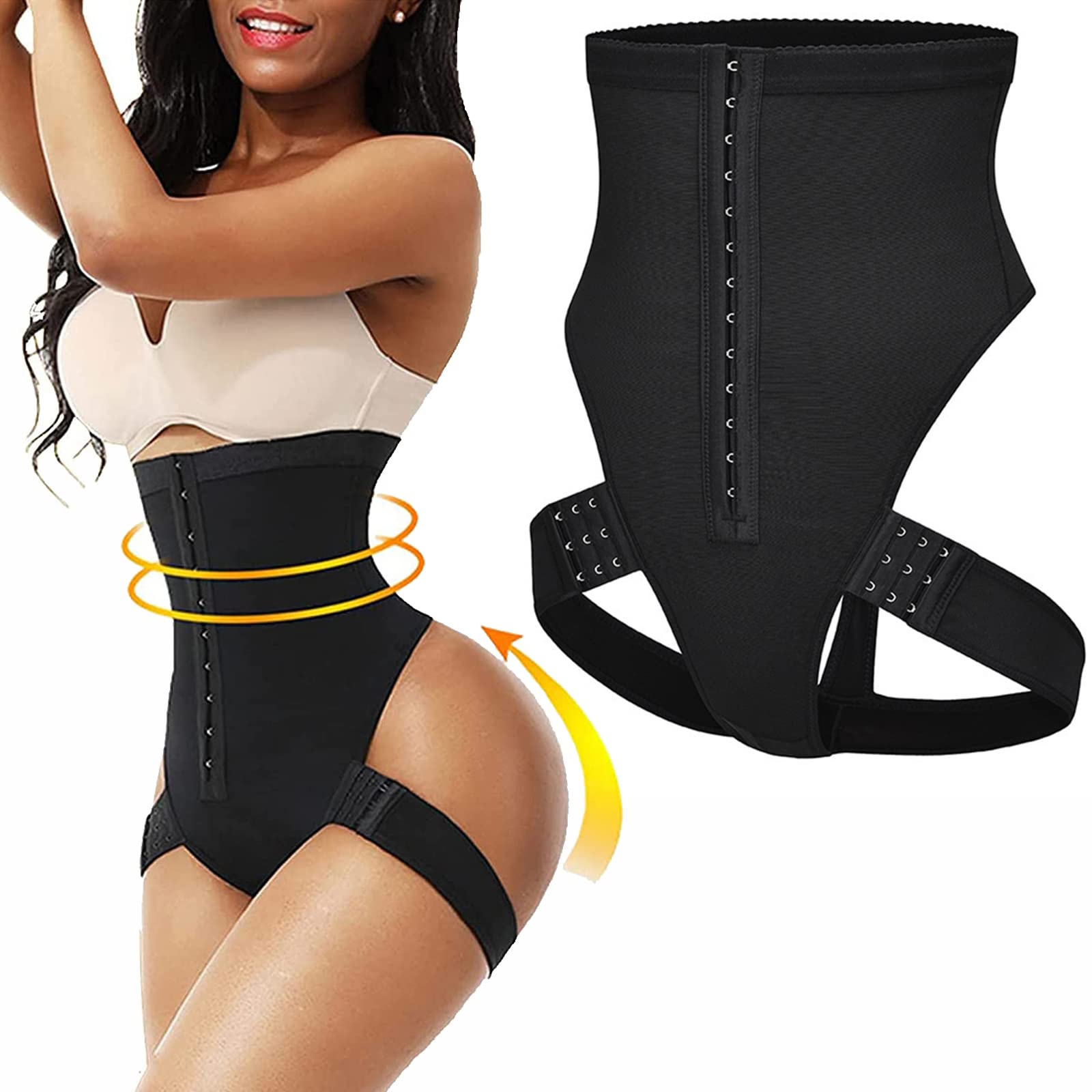 Invisible Cuff Tummy Trainer with Butt Lift - 100% Seamless Waist & Booty Shaper for Women | Perfect for Workouts, Postpartum Recovery & Everyday Slimming