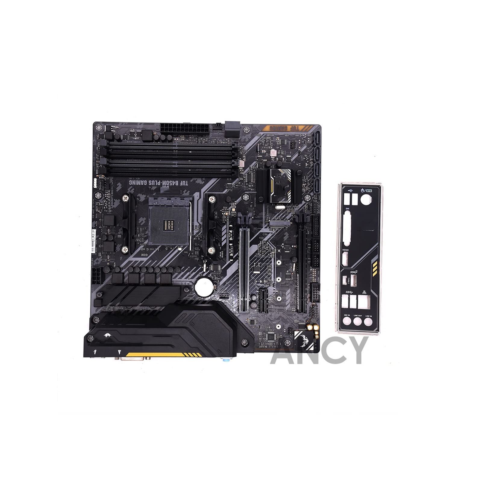 ASUS TUF B450M-PLUS Gaming Motherboard - AMD Ryzen 2 AM4 Socket, DDR4, HDMI, DVI-D, M.2, Micro ATX - Perfect for Gaming PC Builds & High-Performance Systems