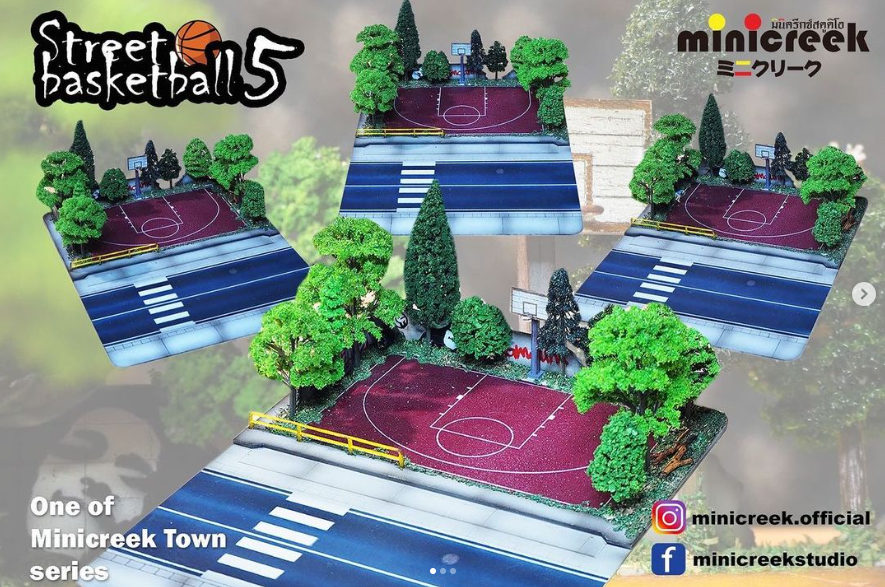 Minicreek Studio 1:64 Scale Street Basketball Diorama Set - 5 Detailed Scenes for Collectors & Model Enthusiasts | Perfect for Home Display, Office Decor & Gift Giving
