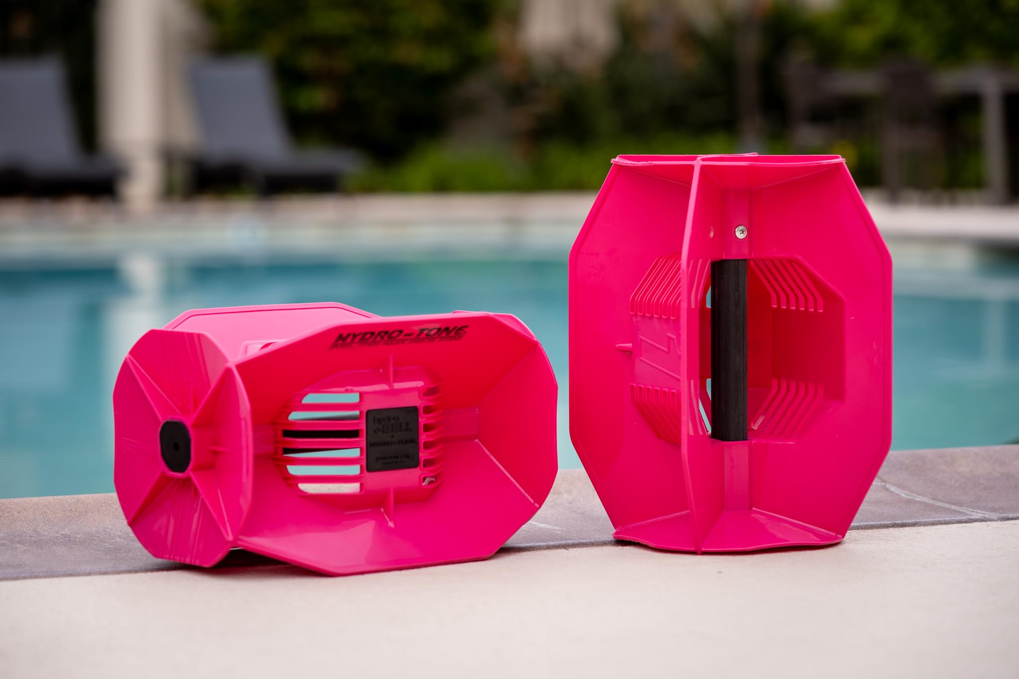 Hydro Tone HYDRO-BELL Water Weights for Pool Exercise - Pair of Aquatic Dumbbells for Strength Training & Water Aerobics | Ideal for Swimming, Rehabilitation & Low-Impact Workouts | Includes Quick Start Guide